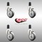 Service Caster 4 Inch 316SS Thermoplastic Rubber Swivel 1-5/8 Inch Expanding Stem Caster Set SCC-SS316EX20S414-TPRB-158-4 - alternate 4